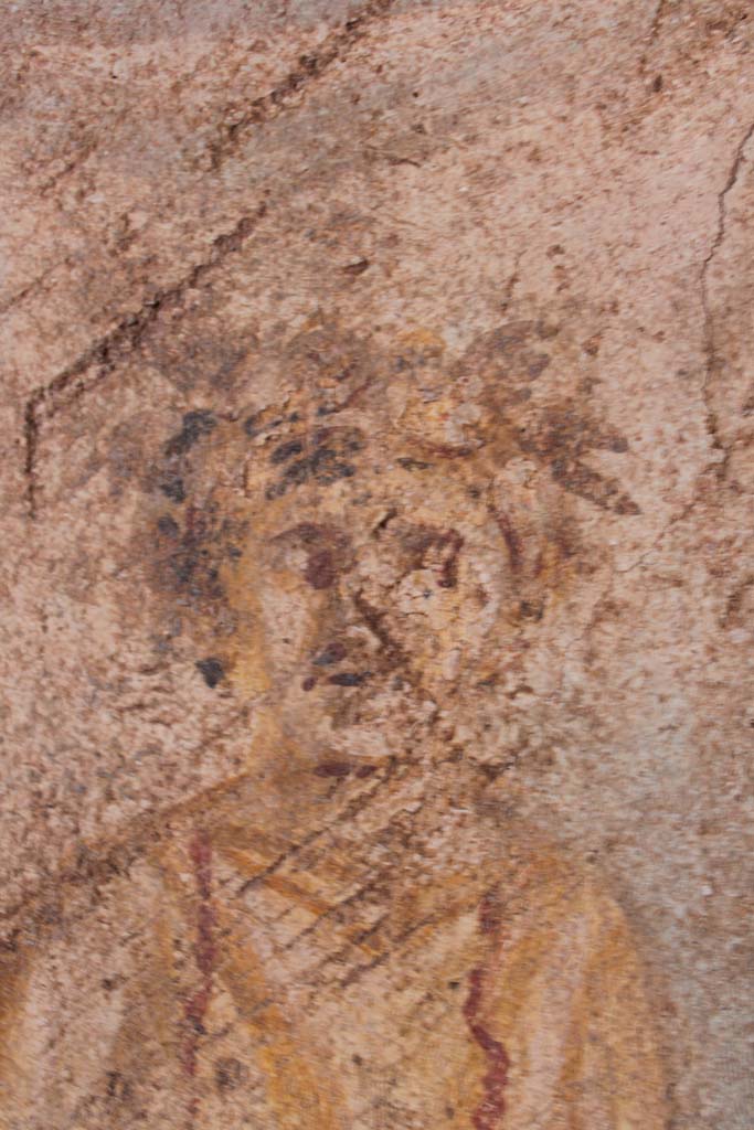 IX.5.14 Pompeii. May 2019. Room �g�, detail of Omphale.  
Foto Christian Beck, ERC Grant 681269 D�COR.

