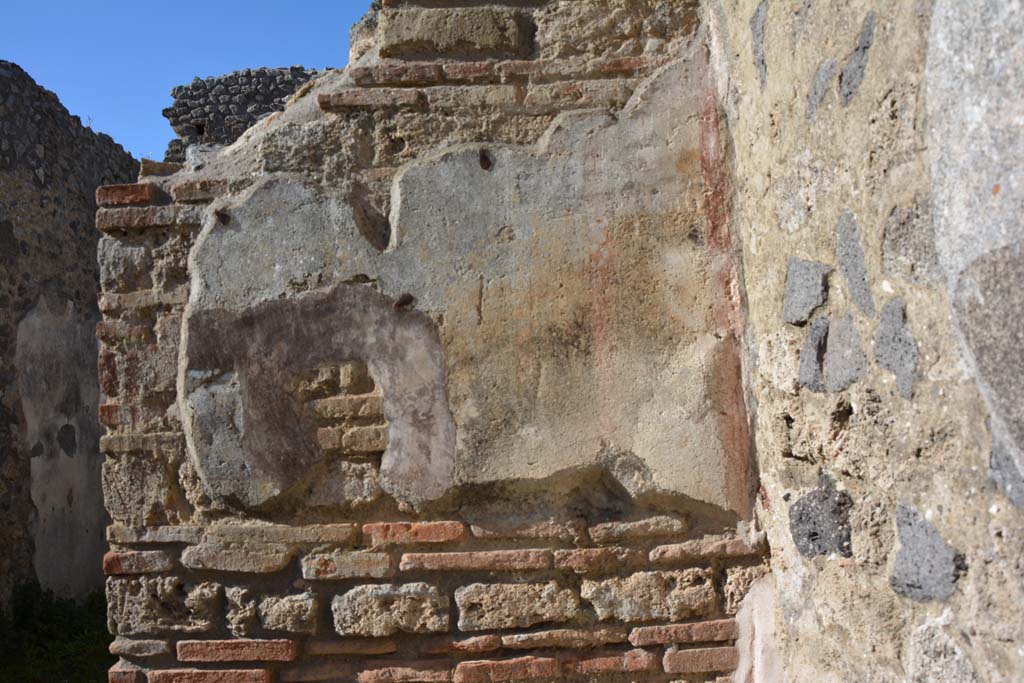 IX.5.16 Pompeii. March 2017. Room c�, north wall in north-east corner.     
Foto Christian Beck, ERC Grant 681269 D�COR.
