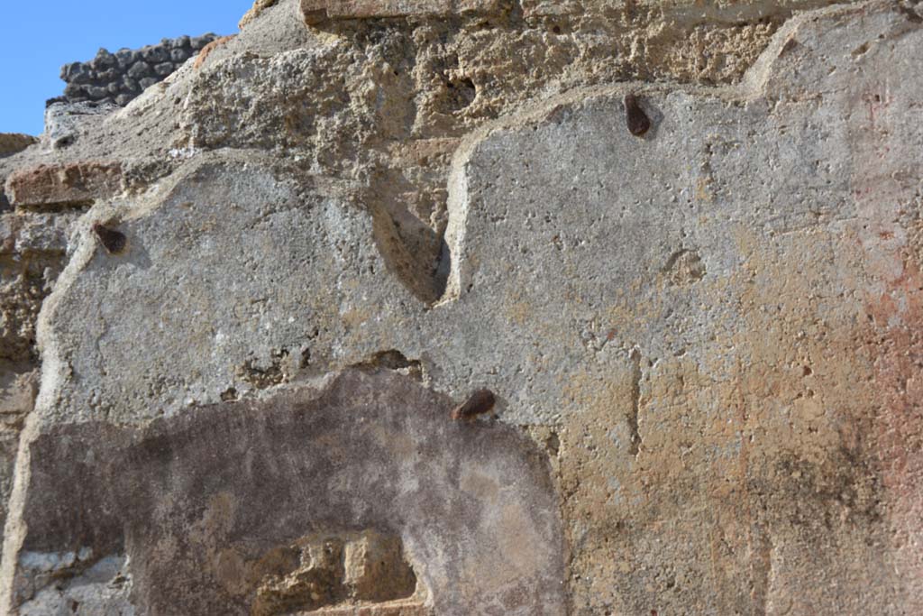 IX.5.16 Pompeii. March 2017. Room c�, detail from north wall in north-east corner.     
Foto Christian Beck, ERC Grant 681269 D�COR.
