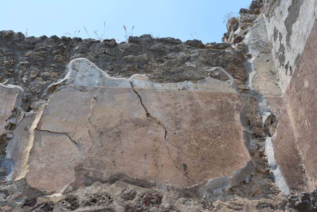 IX.5.17/6 Pompeii. May 2017. Room x, detail from east end of upper north wall.
Foto Christian Beck, ERC Grant 681269 D�COR.
