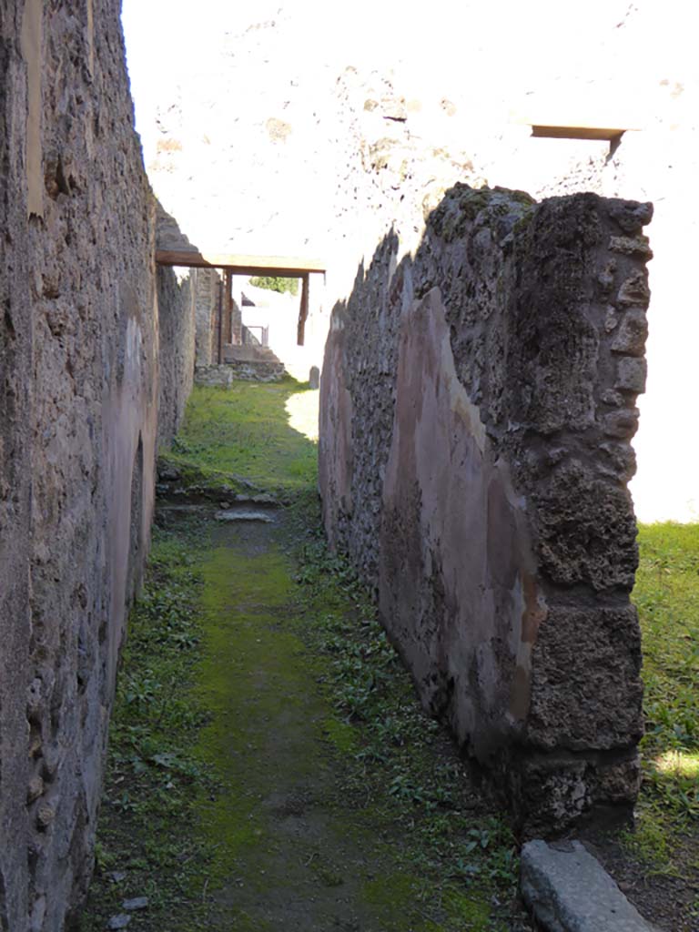 IX.5.17 Pompeii. January 2017.
Room y, looking north into garden area u, of IX.5.6, with doorway to the stable q leading to room x is on the right.
Foto Annette Haug, ERC Grant 681269 DÉCOR