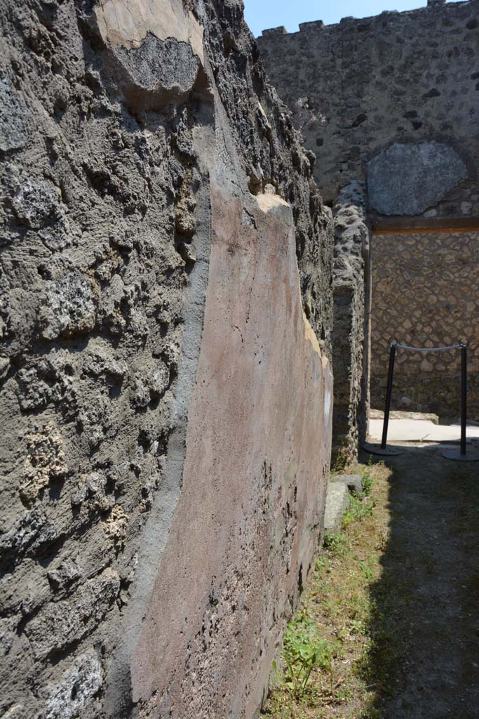 IX.5.17/6 Pompeii. May 2017.
Room y, looking south along east wall towards doorway to room q, centre left, and entrance IX.5.17.
Foto Christian Beck, ERC Grant 681269 DÉCOR.