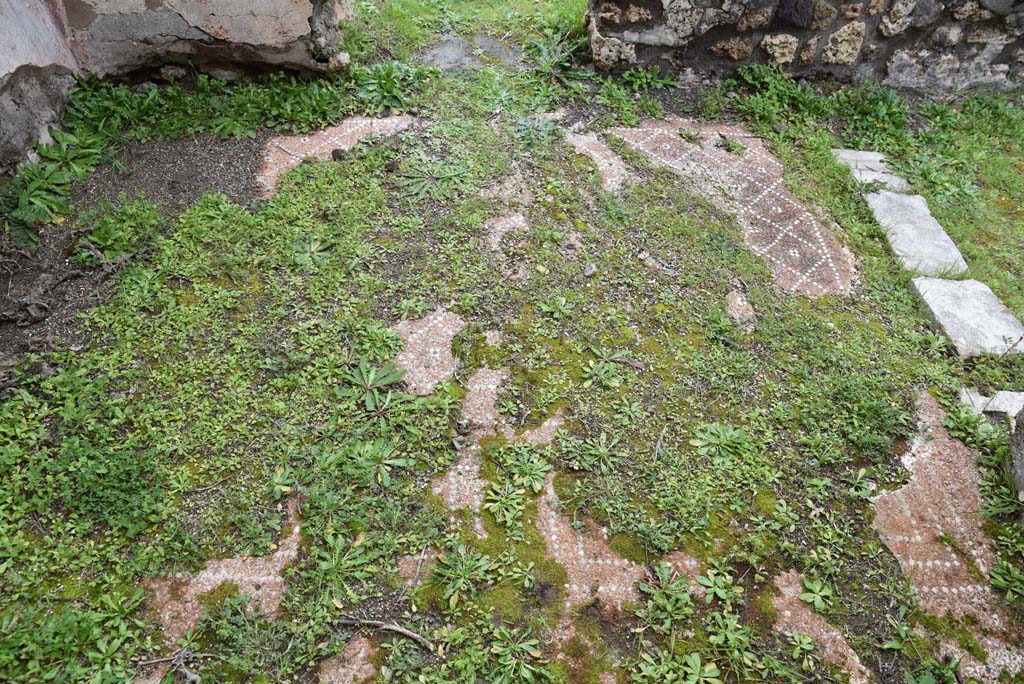 IX.5.18 Pompeii. March 2018. Room “p”, looking east across flooring.
Foto Annette Haug, ERC Grant 681269 DÉCOR.