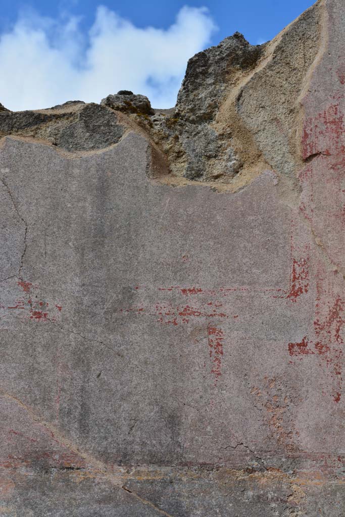 IX.5.18 Pompeii. March 2017. Room o, detail from upper north wall in north-east corner.
Foto Christian Beck, ERC Grant 681269 DÉCOR.