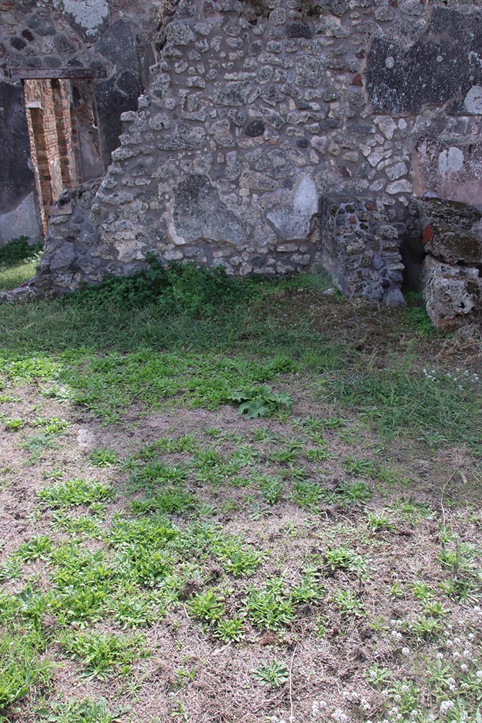 IX.6.4 Pompeii. October 2024.
Looking south across atrium towards area of room d’. Photo courtesy of Klaus Heese