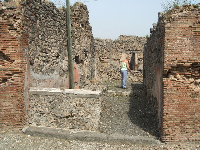 IX.6.b Pompeii. May 2005. Cistern mouth, near east wall.