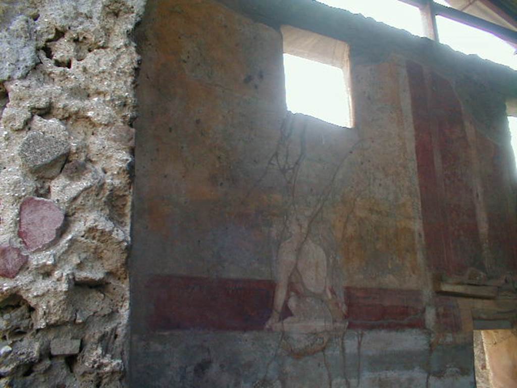 IX.8.6 Pompeii. September 2004. Nymphaeum south of peristyle. East side.