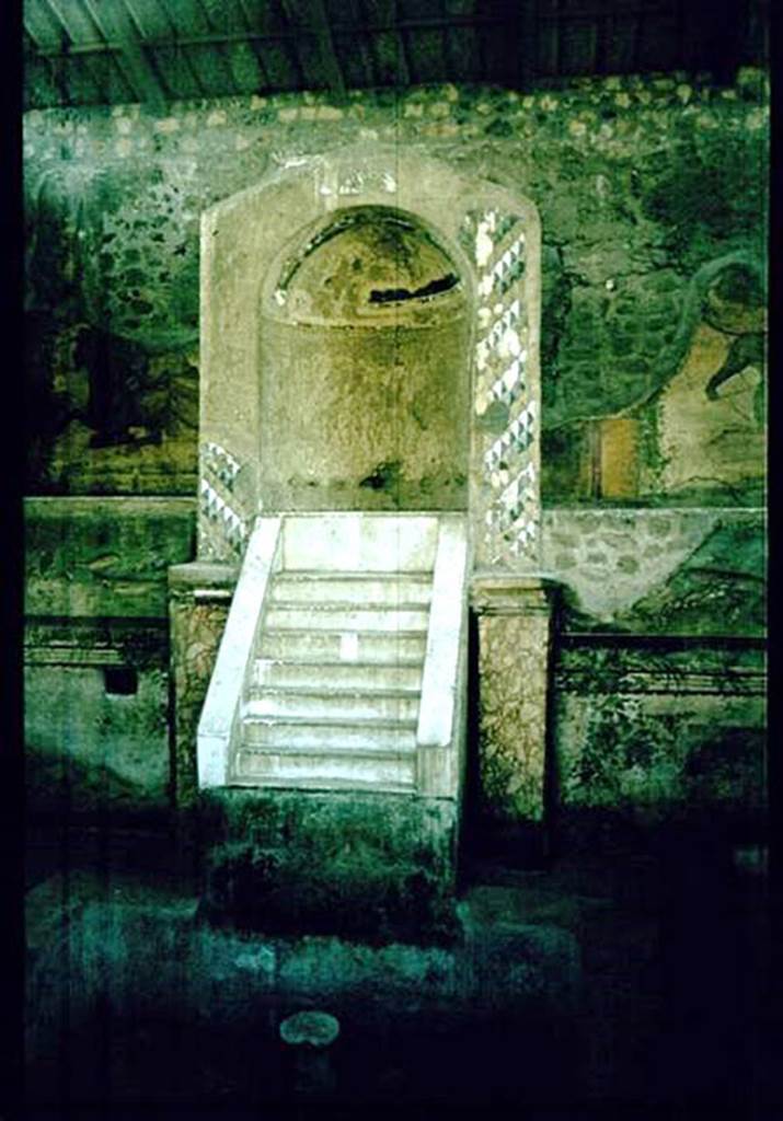 IX.8.6 Pompeii. South-west side of nymphaeum, south of peristyle.
Photographed 1970-79 by Günther Einhorn, picture courtesy of his son Ralf Einhorn.
