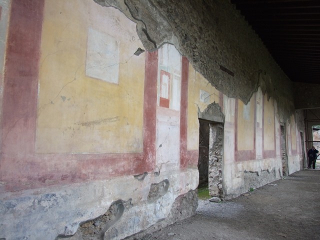 IX.8.6 Pompeii. March 2009. Room 16. Looking south to Room 17. The small door on the east leads to Room 15.