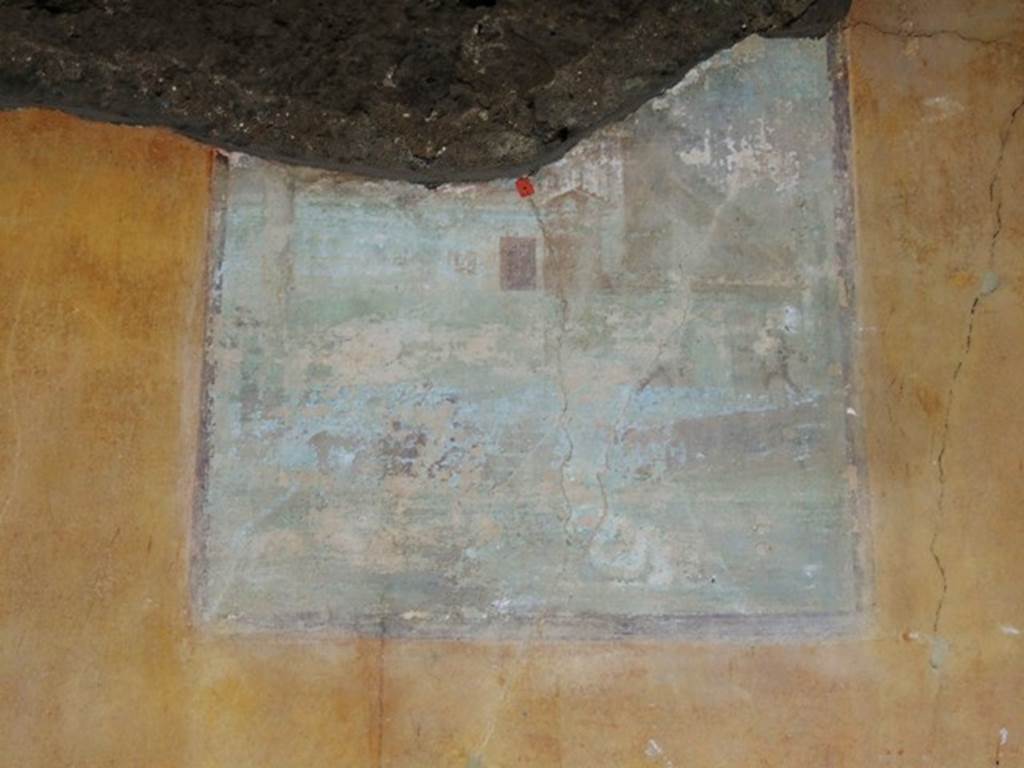 IX.8.6 Pompeii. December 2007. West portico, fourth panel from the north. Hercules freeing Hesione from the sea monster.
See Schefold, K., 1957. Die Wände Pompejis. Berlin: De Gruyter. (p. 276).