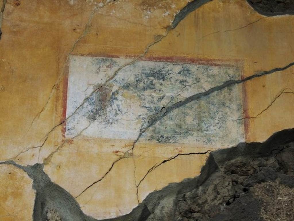 IX.8.6 Pompeii. December 2007. West portico, above doorway to room 22, fifth panel from the north.
Painted panel of the attributes of Minerva?
See Schefold, K., 1957. Die Wände Pompejis. Berlin: De Gruyter. (p. 276).