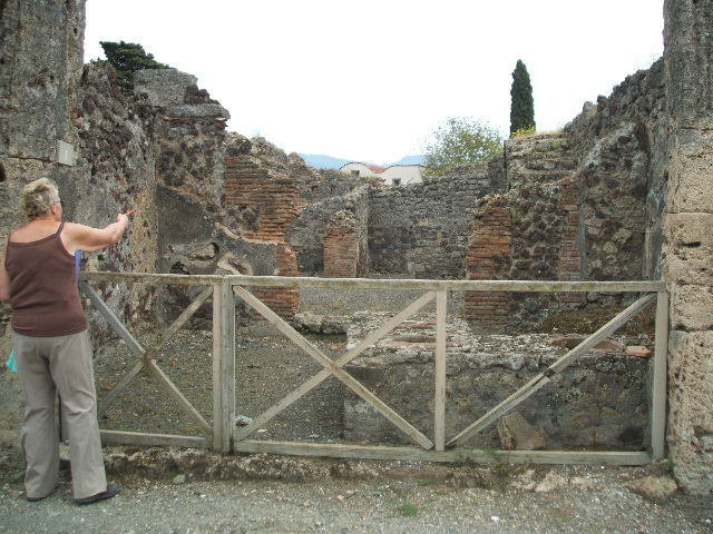 IX.9.1 Pompeii. March 2009. Structure in south west corner of thermopolium.