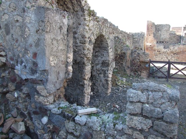 IX.9.2 Pompeii.  March 2009.    North side.  Recess under stairs.