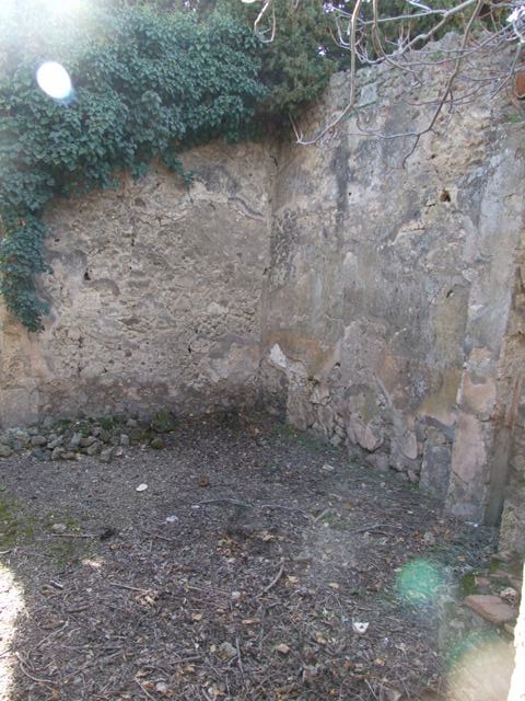 IX.9.11 Pompeii.  March 2009.  Room 1. Kitchen.  Bench or hearth.