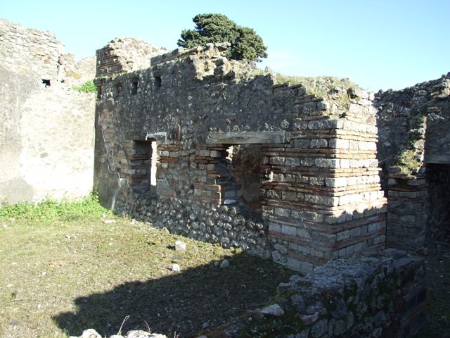 IX.9.a Pompeii. March 2009.  South-west corner of kitchen and latrine.  

