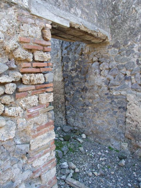 IX.9.d Pompeii. May 2005. Room 8. Stairs to upper floor.