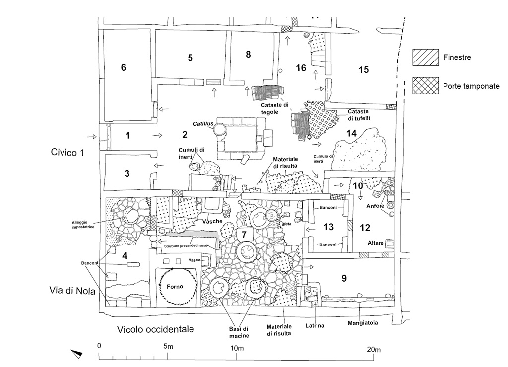 IX.10.1 Pompeii. Plan of excavations as of December 2023.
Photograph © Parco Archeologico di Pompei.
See Pompeii E-Journal 08, 08.12.2023, p. 86, fig. 1. Download: PAP e-journals 2023 collection volumes 01-09