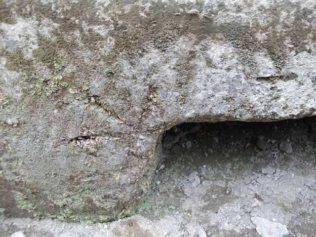 IX.13.1-3 Pompeii. March 2009. Room 1, south wall. Doorways of IX.13.3 and IX.13.2.