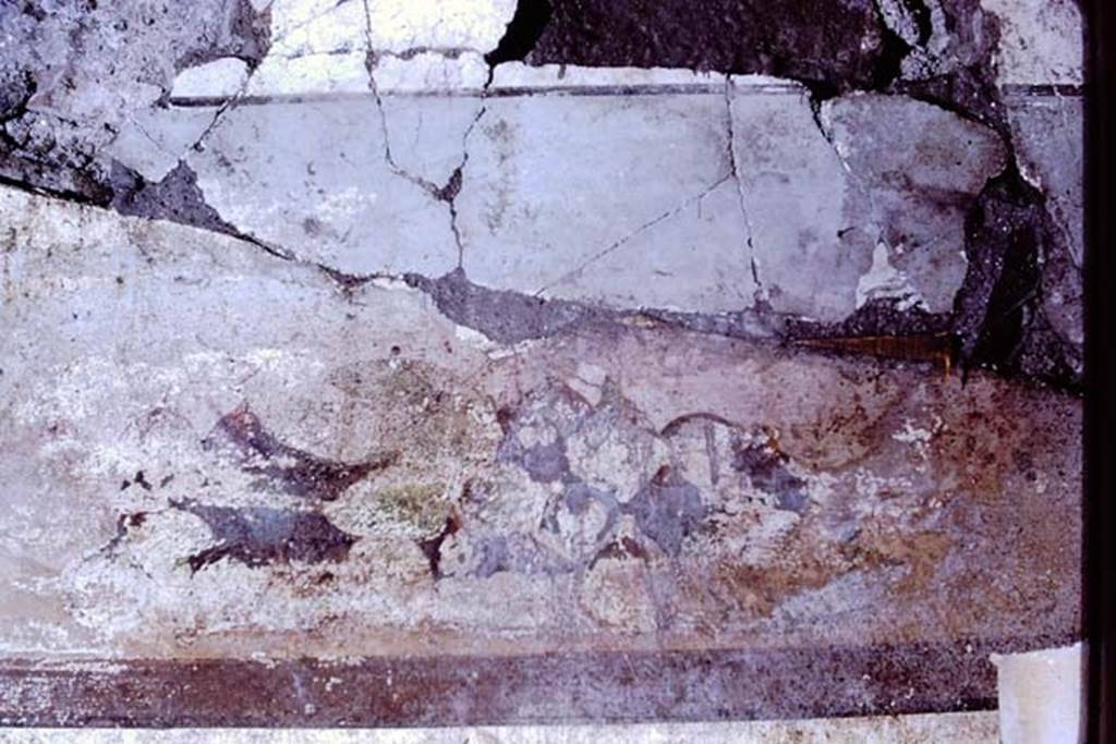 IX.13.1-3 Pompeii. 1972. Room 9, detail of painting on east wall. Photo by Stanley A. Jashemski. 
Source: The Wilhelmina and Stanley A. Jashemski archive in the University of Maryland Library, Special Collections (See collection page) and made available under the Creative Commons Attribution-Non Commercial License v.4. See Licence and use details. J72f0449
