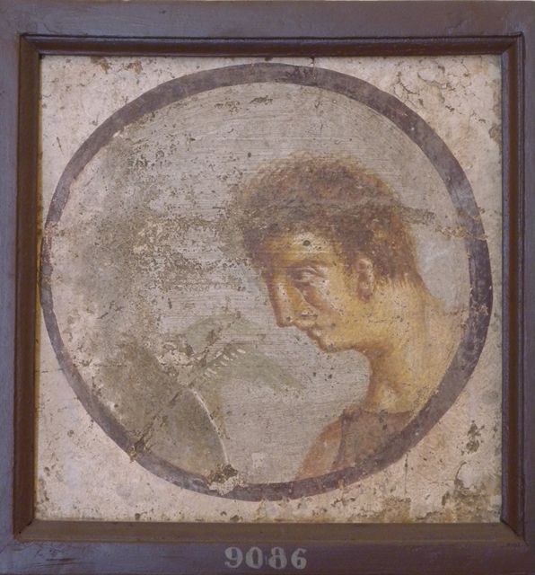 HGW06 Pompeii. May 2006. Label describing masks possibly found in Villa of Cicero. Now in Naples Archaeological Museum. See also Prisciandaro, R., 2006. Studio sulle provenienze degli oggetti rinvenuti negli scavi borbonici del regno di Napoli: Una lettura integrata, coordinata e commentata della documentazione Volume 1. Naples : Nicola Longobardi. (p.13).