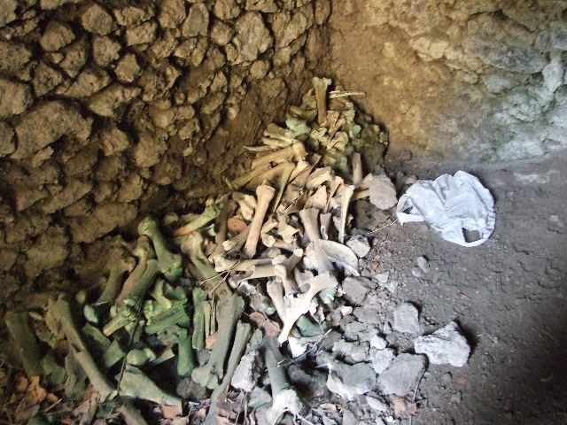 HGE12 Pompeii. December 2006. South-east corner of room in north end of Villa.