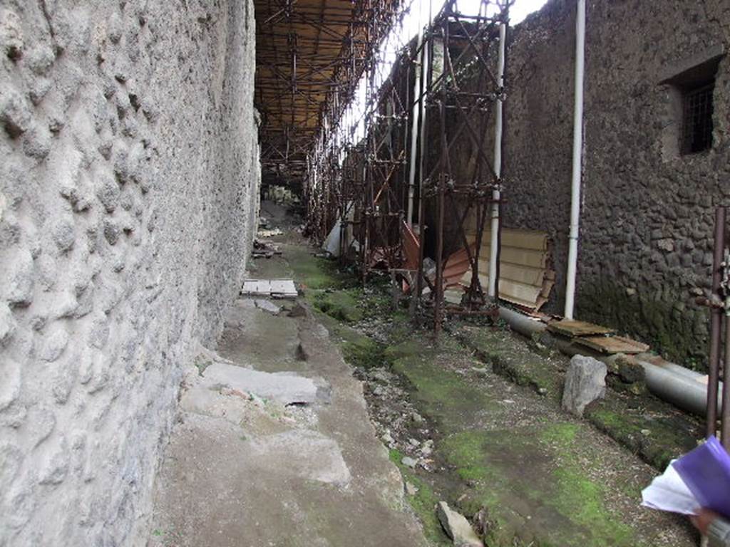 Unnamed Vicolo between IX.12 and IX.13. May 2010. Looking north. IX.13