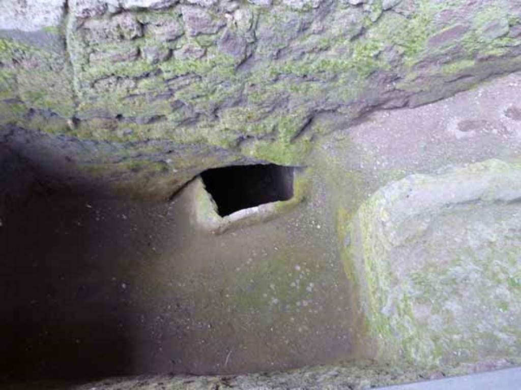 Unnamed Vicolo between IX.12 and IX.13. May 2010. Drain outside IX.12.7.