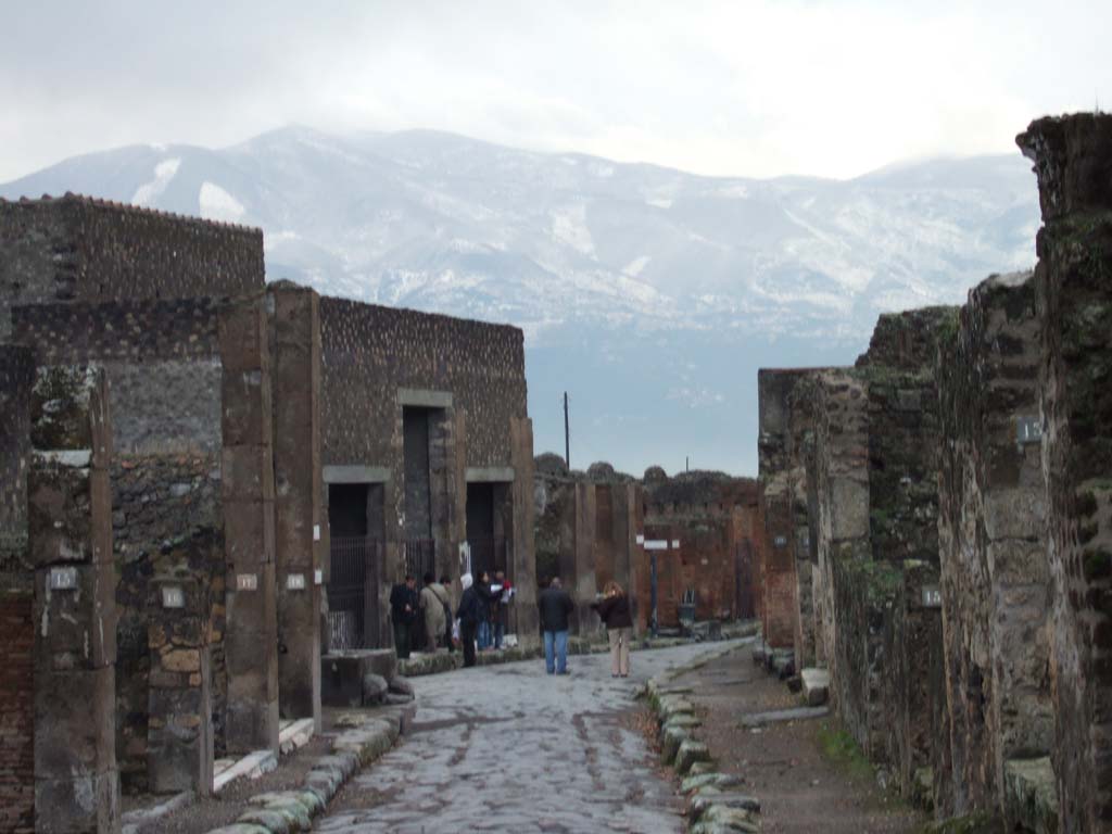 Via Consolare, east side, May 2010. Looking south from VI.1.12.