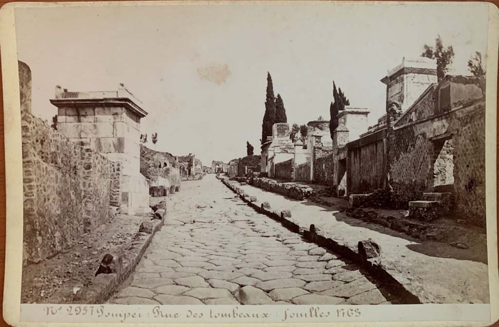 Via dei Sepolcri. About 1870. Looking south, along Via Superior, to junction. Photo courtesy of Rick Bauer.