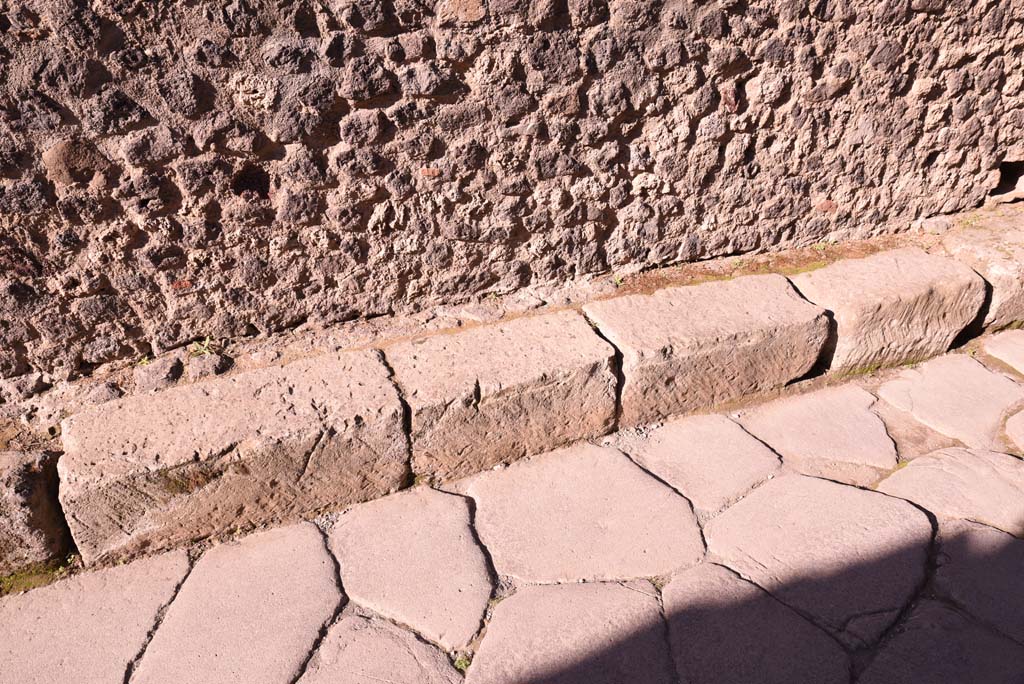 Vicolo del Citarista, west side, Pompeii. October 2019. Detail of block pavement.
Foto Tobias Busen, ERC Grant 681269 DÉCOR.