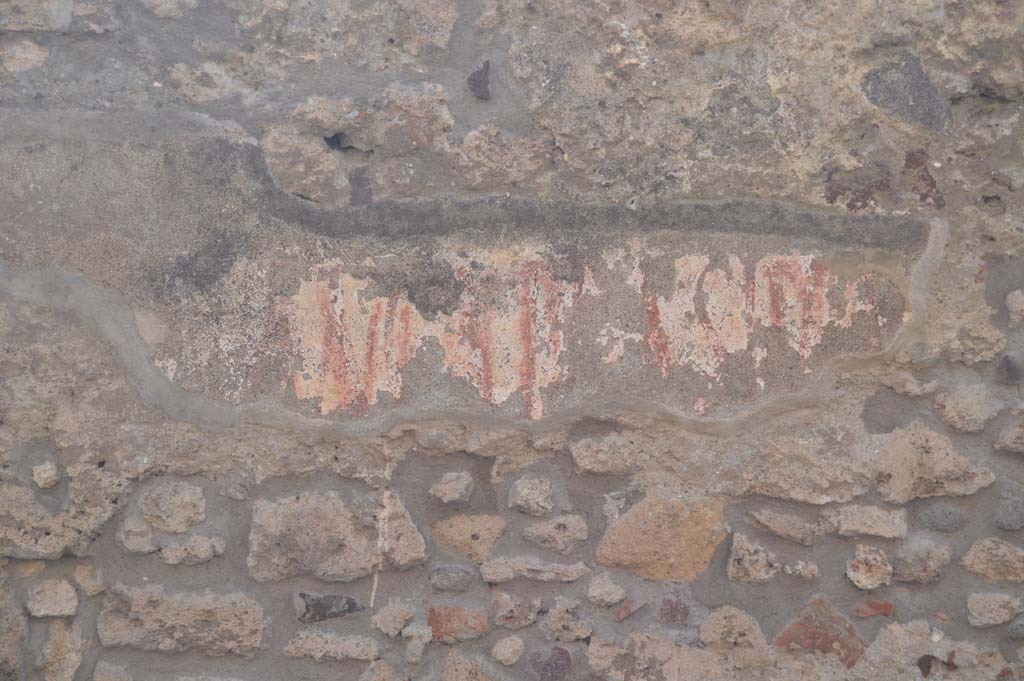 Vicolo di Tesmo, Pompeii. March 2019. Remaining graffiti on wall above seat outside IX.3.20.
Foto Taylor Lauritsen, ERC Grant 681269 DÉCOR.