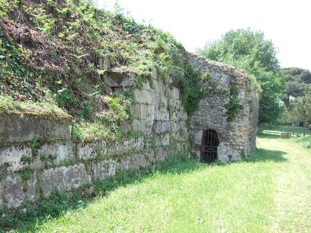 T7 Pompeii. July 2011. Looking west along the city walls towards Tower VII. Photo courtesy of Rick Bauer.