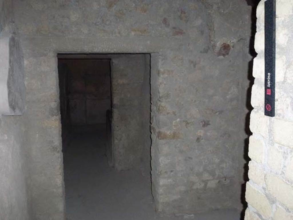Oplontis Villa of Poppea, September 2011.
Doorway into room 50 from corridor 53, leading across into room 51, and through to rooms 47 and 48.
Photo courtesy of Michael Binns.
