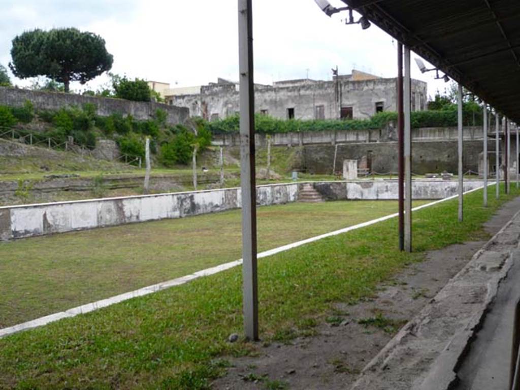 Oplontis, May 2010. Looking south-east across swimming pool area. Photo courtesy of Buzz Ferebee.