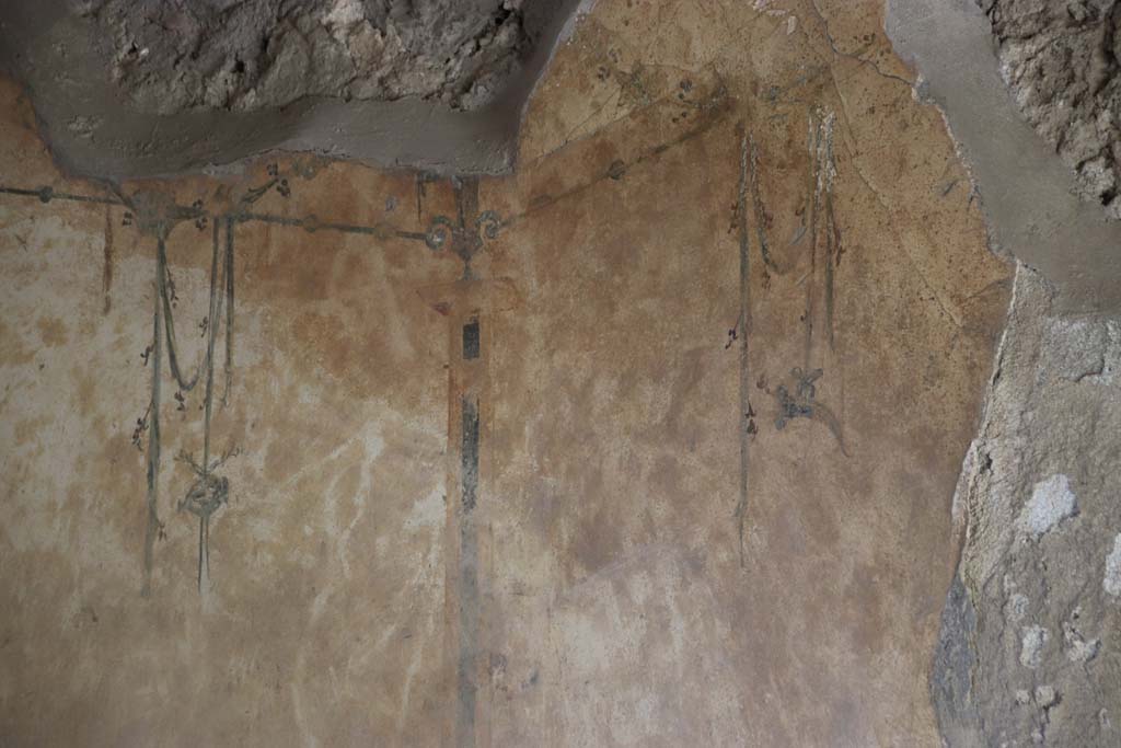 Stabiae, Villa Arianna, September 2021. Room M, looking towards upper south wall. Photo courtesy of Klaus Heese.