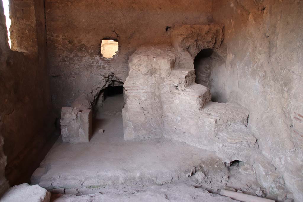 Stabiae, Villa Arianna, September 2021. Room 29, praefurnium or boiler room, looking west. Photo courtesy of Klaus Heese.
