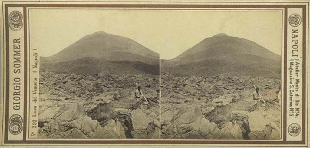 Vesuvius. Lava del Vesuvio, by Giorgio Sommer no. 293. Photo courtesy of Rick Bauer.
GS%20293