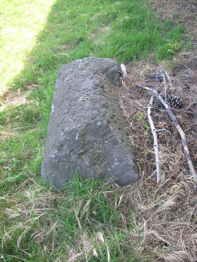 City Walls near Tower III. May 2011.
Detail of Merlon capping stone. Photo courtesy of Ivo van der Graaff.